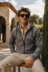 Erkek Trend Casual Astarlı K.Gri Yağmurluk & Rüzgarlık