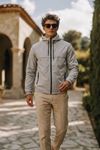 Erkek Trend Casual Astarlı A.Gri Yağmurluk & Rüzgarlık