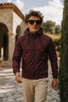 Erkek Trend Casual Astarlı Bordo Yağmurluk & Rüzgarlık