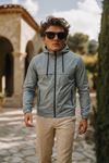 Erkek Trend Casual Astarlı Mint Yağmurluk & Rüzgarlık