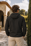Erkek Trend Casual Astarlı Siyah Yağmurluk & Rüzgarlık