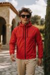 Erkek Trend Casual Astarlı Kırmızı Yağmurluk & Rüzgarlık
