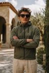 Erkek Trend Casual Astarlı Haki Yağmurluk & Rüzgarlık