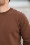 Erkek Oversize Üç İplik Kompakt Pamuklu Sweatshirt