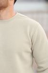 Erkek Oversize Üç İplik Kompakt Pamuklu Sweatshirt
