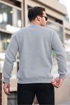 Erkek Oversize Üç İplik Kompakt Pamuklu Sweatshirt