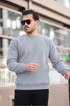 Erkek Oversize Üç İplik Kompakt Pamuklu Sweatshirt