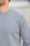 Erkek Oversize Üç İplik Kompakt Pamuklu Sweatshirt