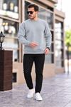 Erkek Oversize Üç İplik Kompakt Pamuklu Sweatshirt
